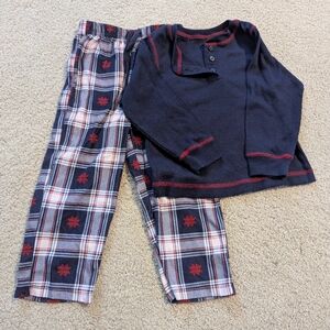 Pajamagram Snowfall Plaid Flannel Toddler Pajamas Size 3T